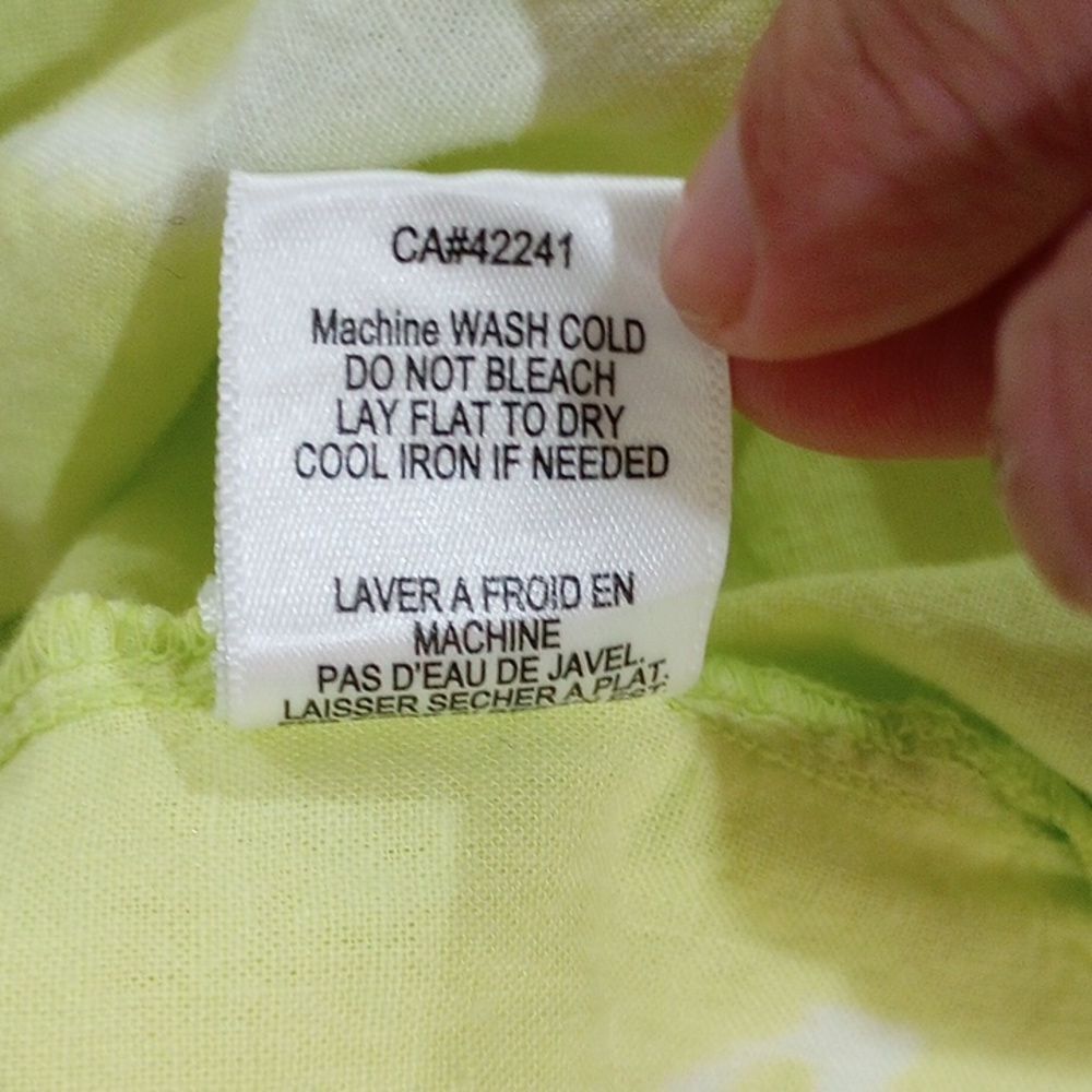 Young Fabulous and Broke Tie Dye Linen Blend Sand Dollar Shirt Dress, Size L - Picture 11 of 13
